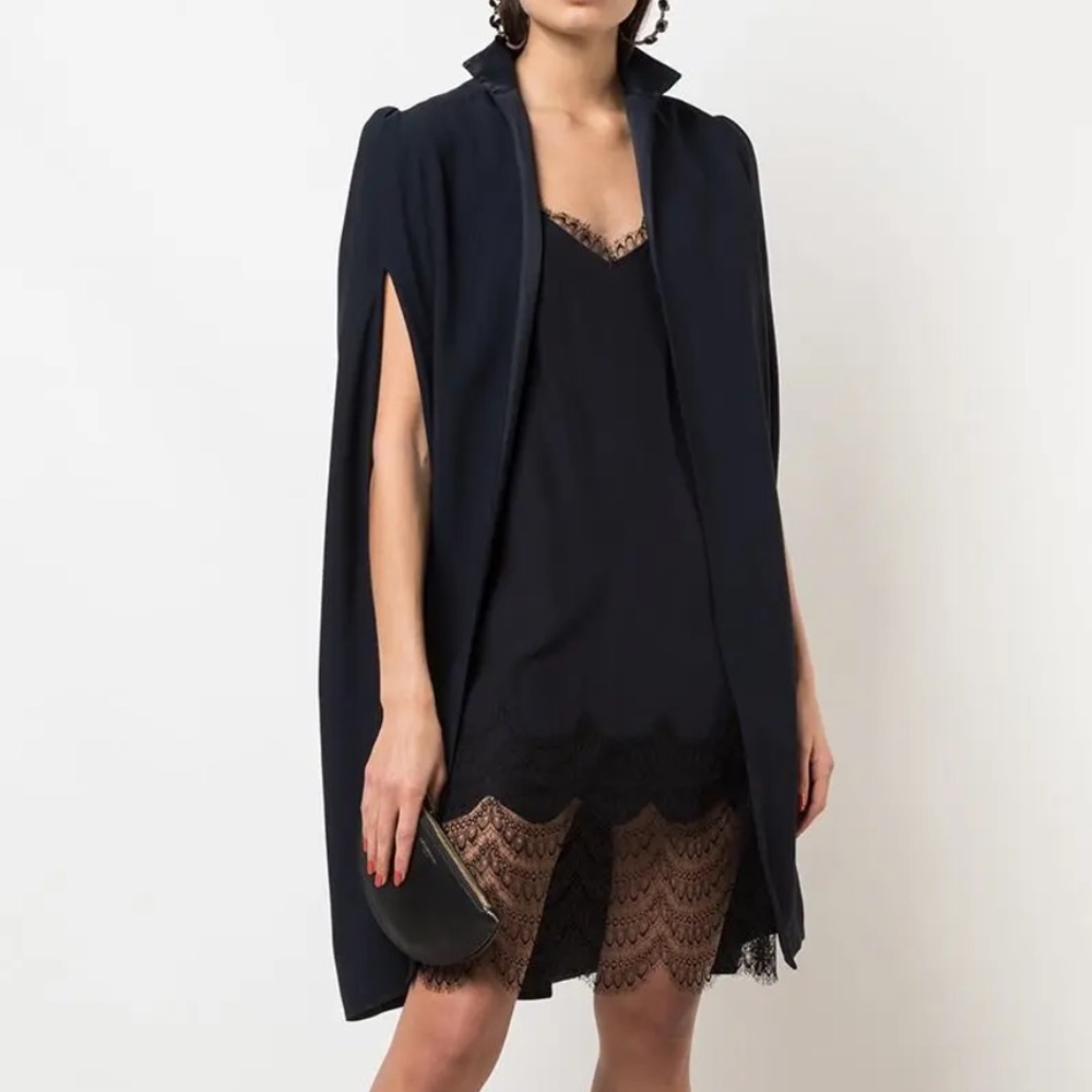 Kiki de Montparnasse Burgundy Lace Trim dress